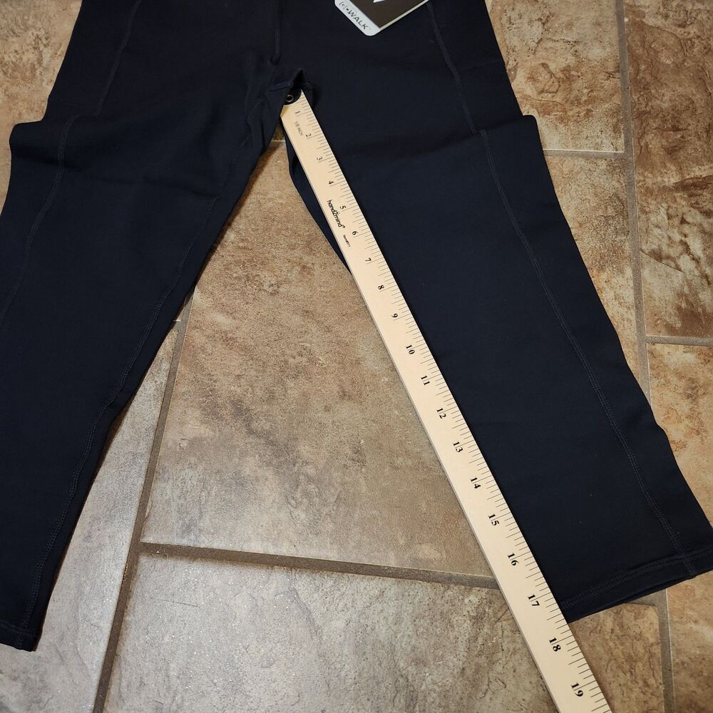 Skechers Go Walk High Waist Mid-Calf Leggings II – Women’s Medium Black Goflex - Picture 5 of 8